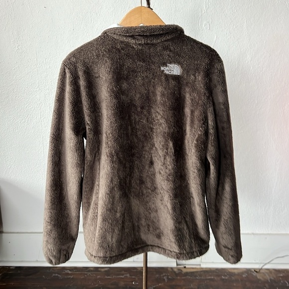 The North Face Womens Deep Pile Full Zip Fleece Sweater Jacket Brown Medium - Picture 5 of 5